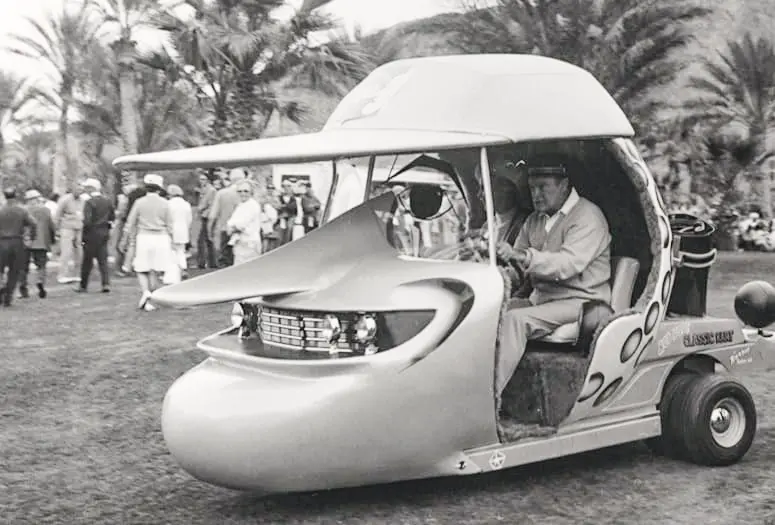 Bob Hope and Custom Golf Cart