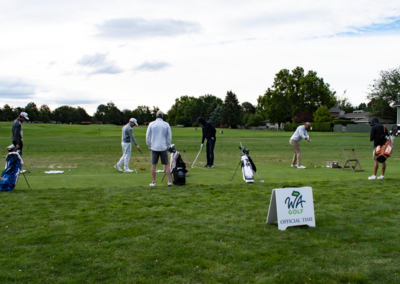 on the range